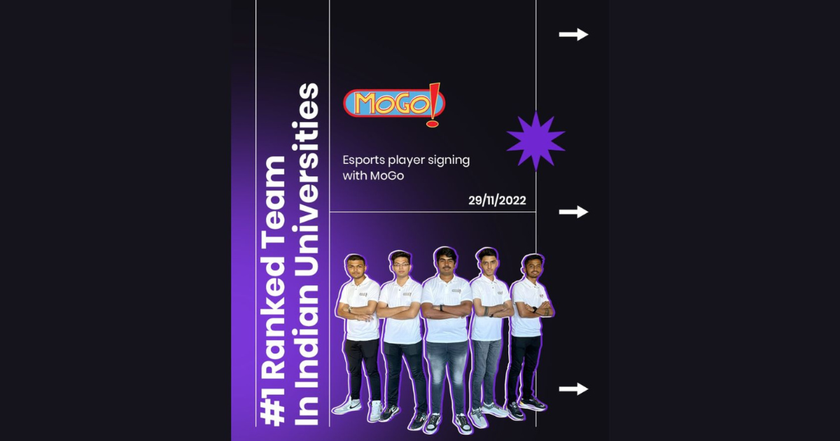 MoGo ESports Private Limited signs winners of MoGo National Championship at a record price